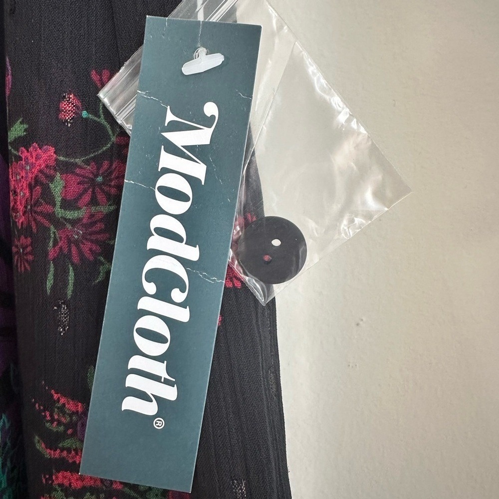 ModCloth Meow Boutique Pleated Floral Midi Skirt NWT - Picture 4 of 7